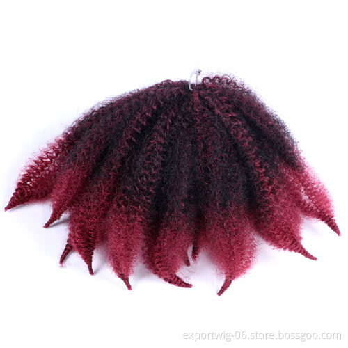 Colorful Soft Afro Kinky Curly Crochet Hair Extension Crochet Braid Marley Hair Braids Mali Bob